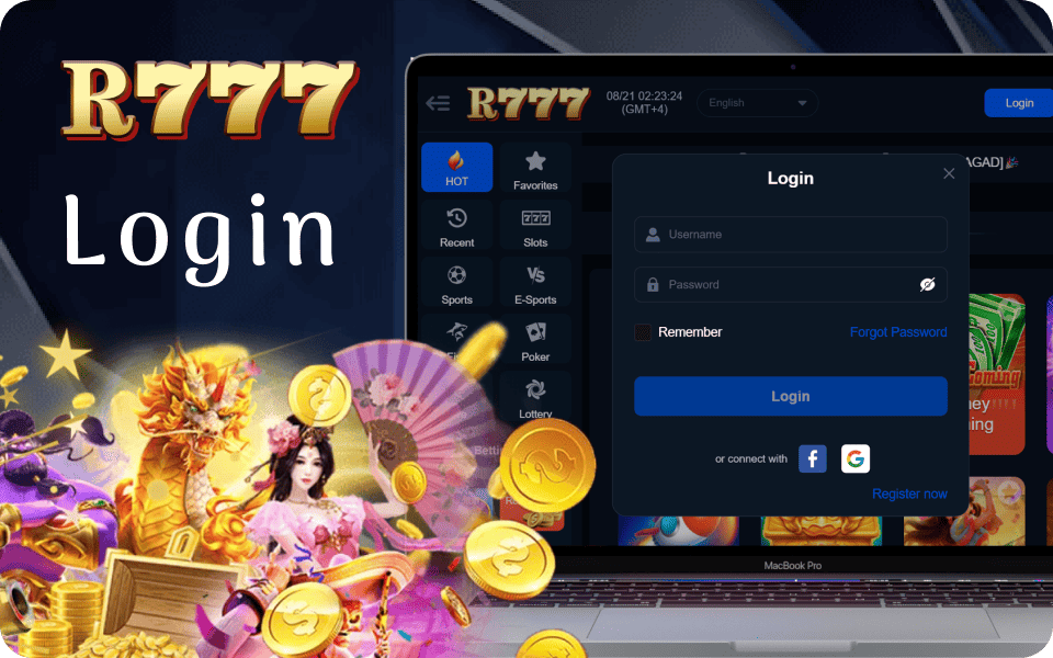 About Login Process at R777 Bet